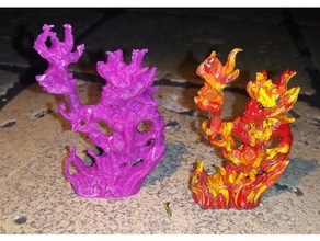 replica heritage miniatures 1283 -- elemental classic dnd miniature dungeons dragons 3d print model - Mito3D