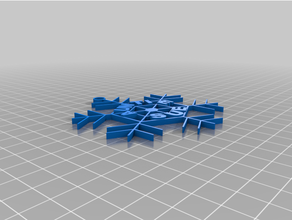 snowflake ornament christmas 3d print model - Mito3D