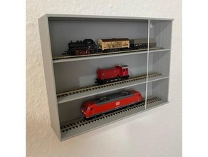 vitrin ölçek model trenler a5 pleksiglas Görüntüle izi 3d print model - Mito3D