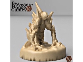 undead forest cerberus 28mm 3dprintable dead dnd dnd5e mini miniature earth elemental frostgrave golem miniatures support supports pathfinder rpg summoner supportless tabletop gaming warhound 3d print model - Mito3D