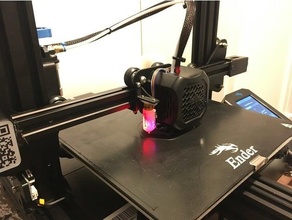creality ender 3 v2 bltouch mount bl touch upgrades 3d print model - Mito3D
