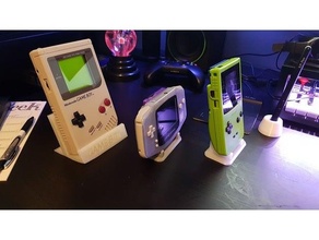 gba stand - quicker print narrower arms 3d print model - Mito3D