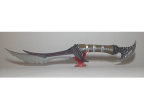 daedric dagger cosplay weapon skyrim 3d print model - Mito3D