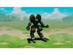 sci fi gigante robot 6mm wargaming 3d print model - Mito3D