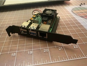 raspberry pi 4 pci adapter homelab 4b 3d print model - Mito3D
