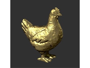 pollo pollos diseño granja 3d print model - Mito3D