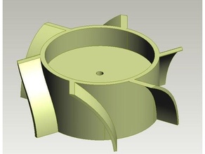 Extraktor Ventilator Laufrad 3d print model - Mito3D