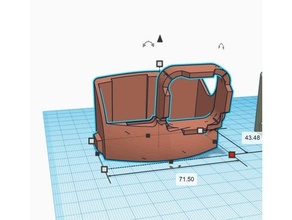 ar Profi gopro7 montieren Gurt Löcher fpv Flügel gopro 7 Schallmodell 3d print model - Mito3D