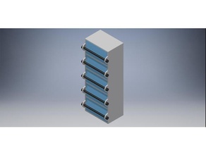 petit verrouillable poitrine tiroirs collection 3 4 5 tiroir 3d print model - Mito3D