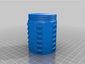 kurutucu kavanoz vazo mod baskılar 20 min Kulp destek iplik sarmal baskı 3d print model - Mito3D