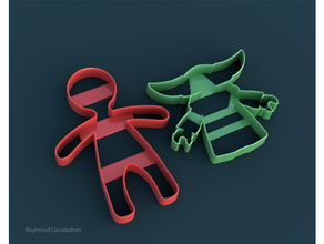 child cookie cutter green scifi 3d print model - Mito3D