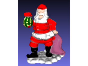 Santa Weihnachten Dekoration Licht claus 3d print model - Mito3D
