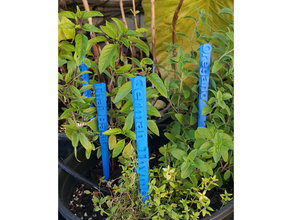 herb garden label stakes - set 12 3d print model - Mito3D