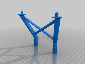 traxxas vertice bodymount barra corpo 3d print model - Mito3D