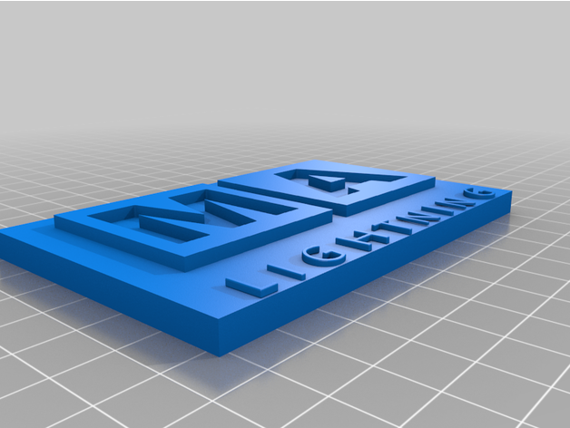 ma lightning logo 3D print model - Mito3D