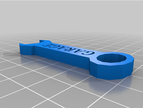 basic garage keychain 3d print model - Mito3D