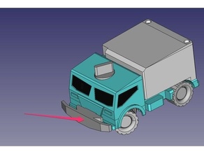 max caminhão Parachoque 3d print model - Mito3D