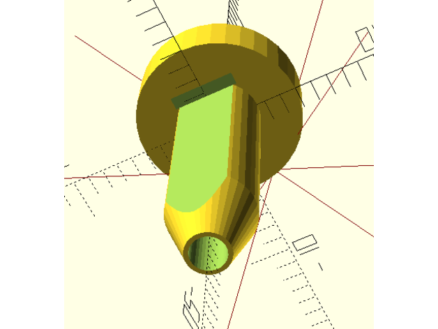 paramétrique plafonné épingles casquette remplisseur trou prise courant openscad épingle 3D print model - Mito3D