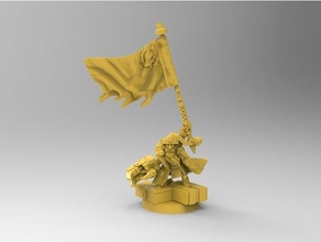 sucio revolushun waaagh viktory bandera 3d print model - Mito3D