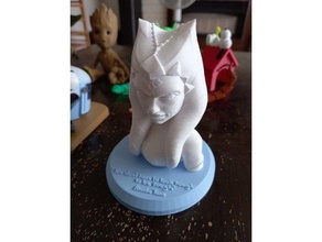 ahsoka tano busto base ashoka clon guerras estrella rebeldes 3d print model - Mito3D