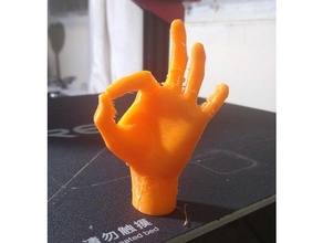 mão gesto 3d impressão 3d print model - Mito3D