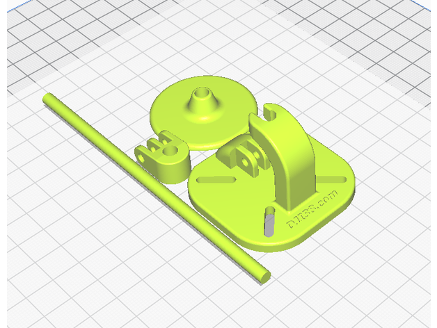 gps 3dr case holder mount 3D print model - Mito3D
