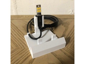 lithophane stand usb light holder 3d print model - Mito3D