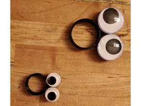 googley eyes ring 3d print model - Mito3D