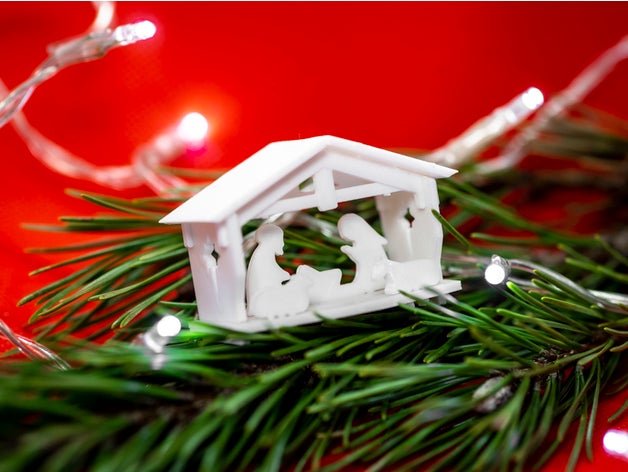 doğuş faliyet alani sahne takım kart önemsiz Hıristiyan Hıristiyanlık Noel dekorasyon hediye askı isa anahtarlık neşe model süs 3D print model - Mito3D