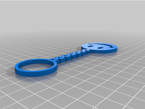smiley face keyring chain 3d print model - Mito3D