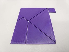 pythagorean square puzzle 3d print model - Mito3D