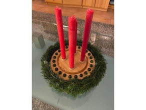 candle adapter 3d print model - Mito3D