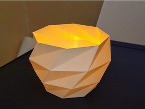 poly tea light pot candle vase 3d print model - Mito3D