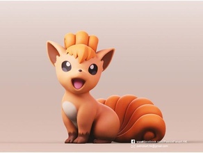 vulpix pokemon cute 3d print model - Mito3D