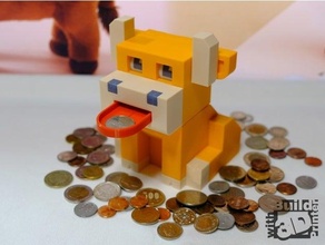 ox moneda banco 2021 año cerdito juguete zodíaco 3d print model - Mito3D