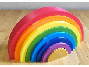 arco iris apilador 3d print model - Mito3D