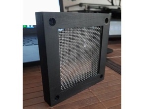 filtrar despues mit lochabstand 715x715 3d impresora Carbón activado bricolaje diy ventilador gehuse aires mpcnc protección polvo 3d print model - Mito3D