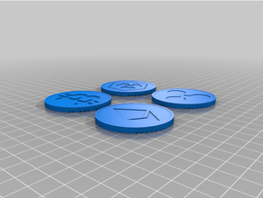 crypto monnaie pièces Bitcoin Coaster verre éthérée ondulation 3d print model - Mito3D