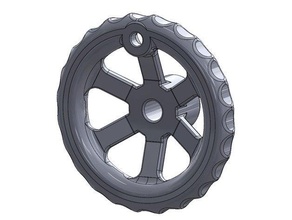 bridgeport quill handwheel 3d print model - Mito3D