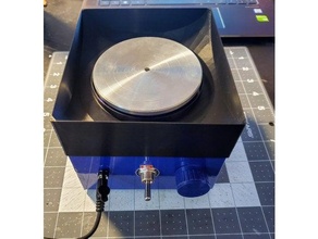 catch tray mini pottery wheel dice sanding 3d print model - Mito3D