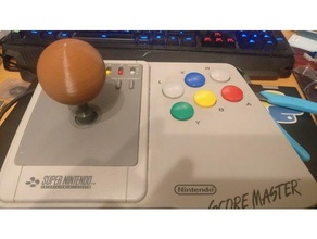 nintendo But Maître bouton arcade manette snes super 3d print model - Mito3D