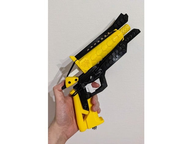 Hypr abelha modelo nerf arma Nerf blaster fogo caseiro mod 3D print model - Mito3D