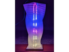 LED lámpara ligero Encendiendo tira wled ws2812b 3d print model - Mito3D