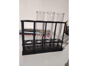 stand 4x 50ml lab tubes 3d print model - Mito3D