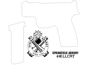 springfield hellcat laser etch lasercut pistol armory 3d print model - Mito3D