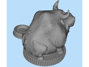 cerdito banco toro 2021 3d print model - Mito3D