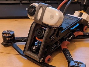 Akrobat Kamera montieren insta360 3inch fpv insta360go ummagawd 3d print model - Mito3D