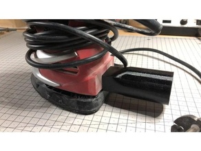 vac adapter mouse sander teknico fusion 360 source vacuum 3d print model - Mito3D