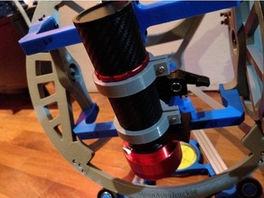 scopo montare guida 46mm tubo openastrotracker astronomia telescopio 3d print model - Mito3D