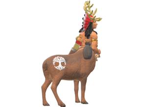 deer centaur warbonnet dungeons dragons 3d print model - Mito3D